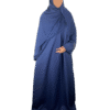 Satin Finish Crepe Abaya Wide Sleeve