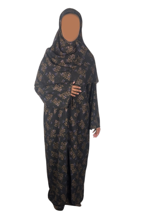 Double-Layered Chiffon Closed Abaya