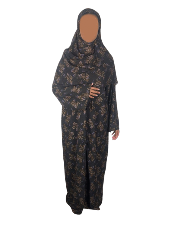 Double-Layered Chiffon Closed Abaya