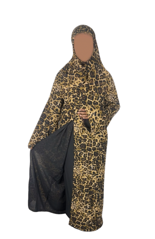 Double-Layered Chiffon Open Abaya