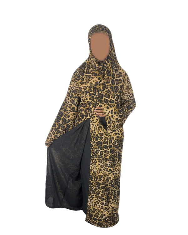 Double-Layered Chiffon Open Abaya