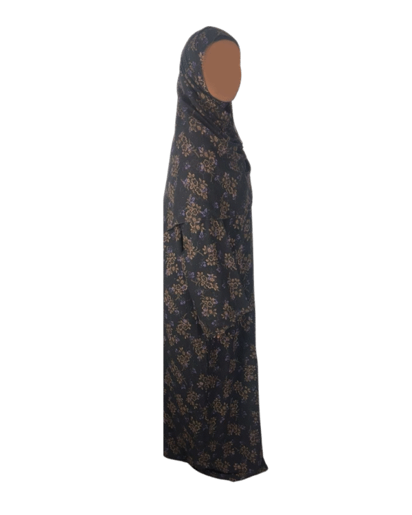 Double-Layered Chiffon Closed Abaya