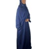 Satin Finish Crepe Abaya Wide Sleeve