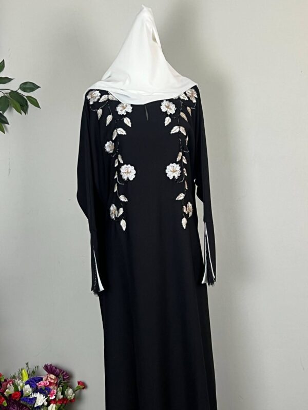 Classic Nada Abaya with  hand work embroidery