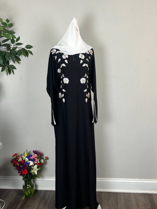 Classic Nada Abaya with  hand work embroidery