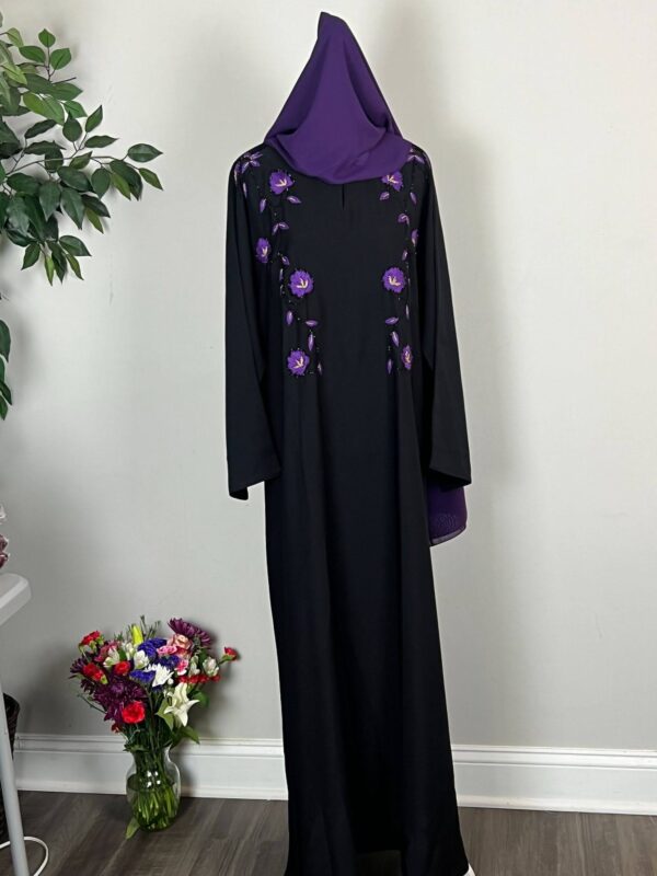 Classic Nada Abaya with  hand work embroidery