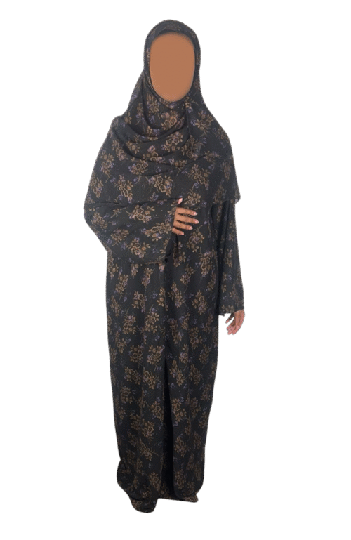 Double-Layered Chiffon Closed Abaya