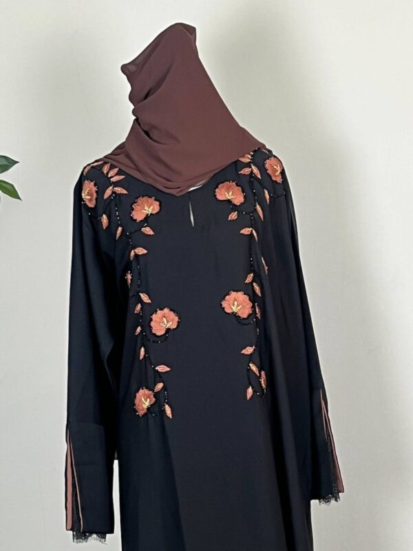 Classic Nada Abaya with hand work embroidery
