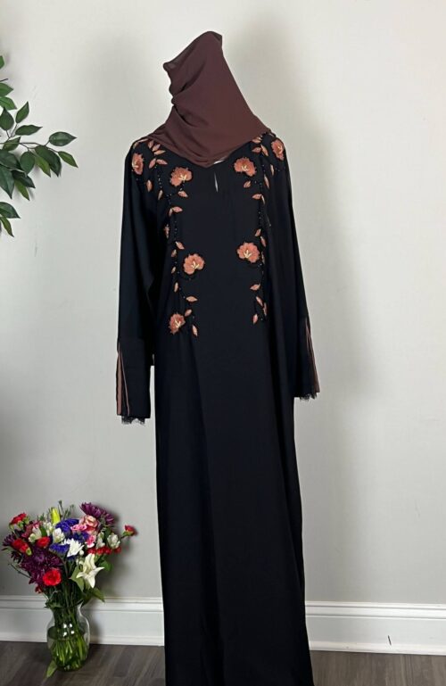 Classic Nada Abaya with hand work embroidery