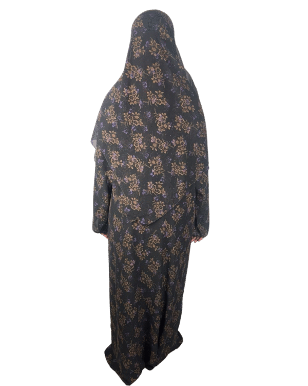 Double-Layered Chiffon Closed Abaya