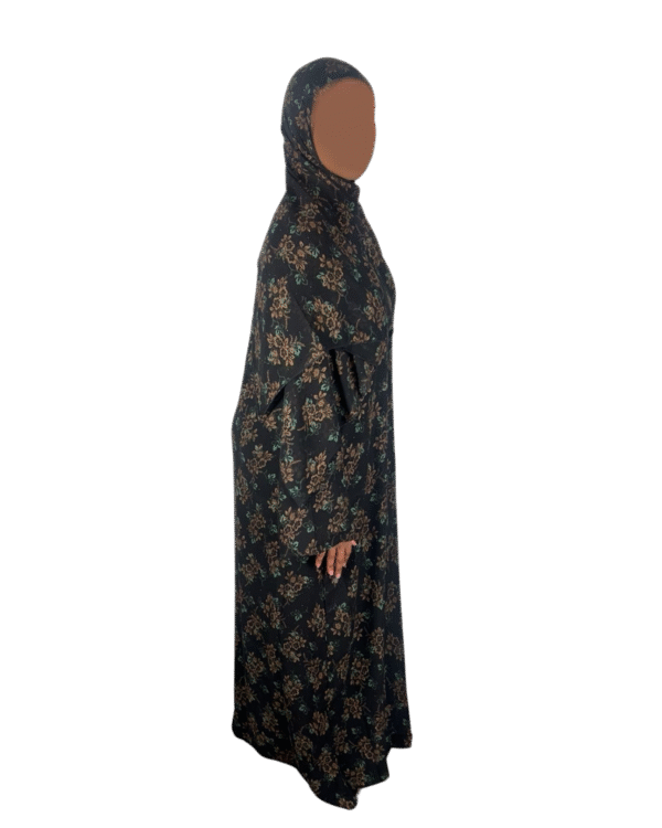 Double-Layered Chiffon Closed Abaya