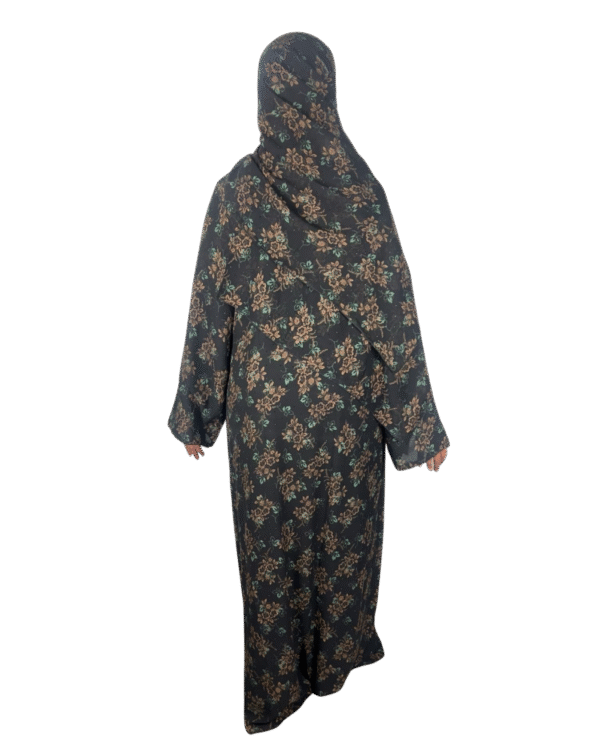 Double-Layered Chiffon Closed Abaya