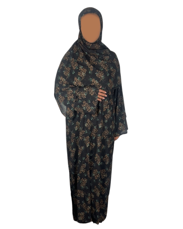 Double-Layered Chiffon Closed Abaya