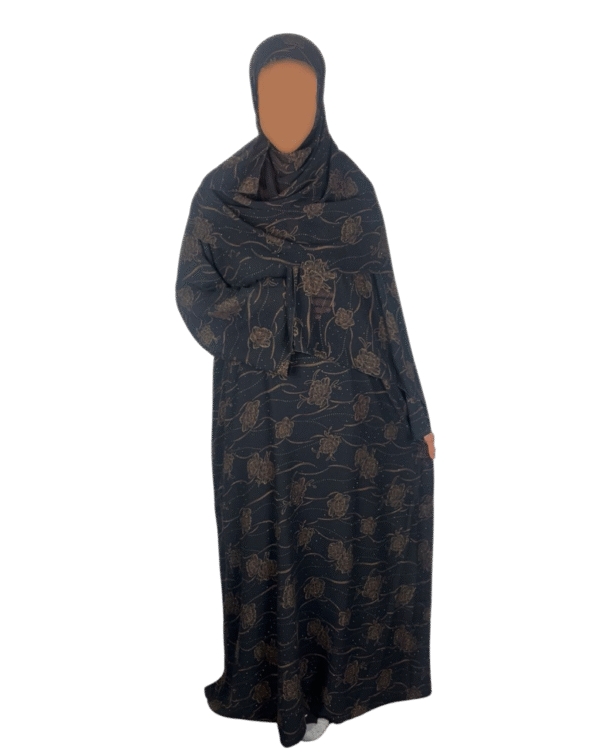 Double-Layered Chiffon Closed Abaya