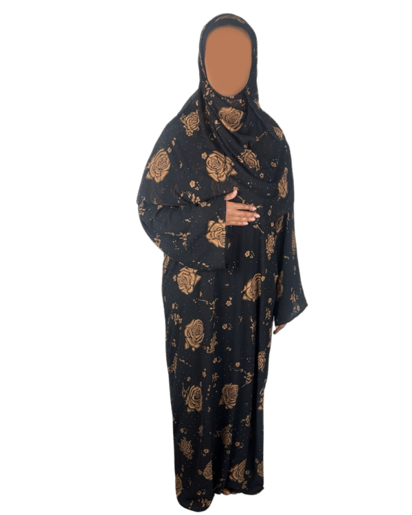 Double-Layered Chiffon Closed Abaya