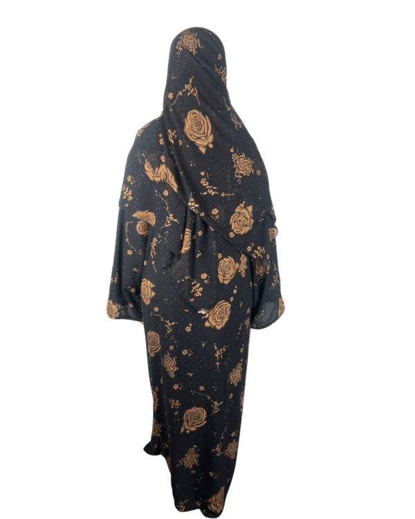 Double-Layered Chiffon Closed Abaya