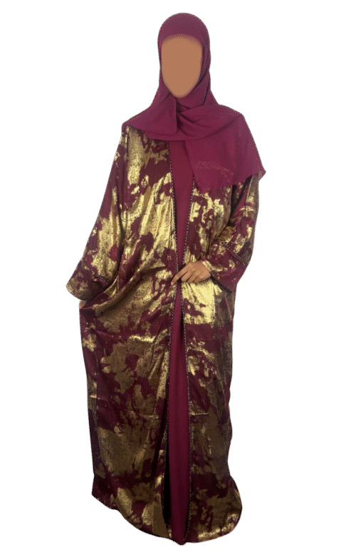 Metallic Satin Abayas