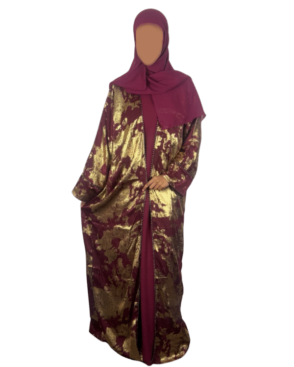 Metallic Satin Abayas