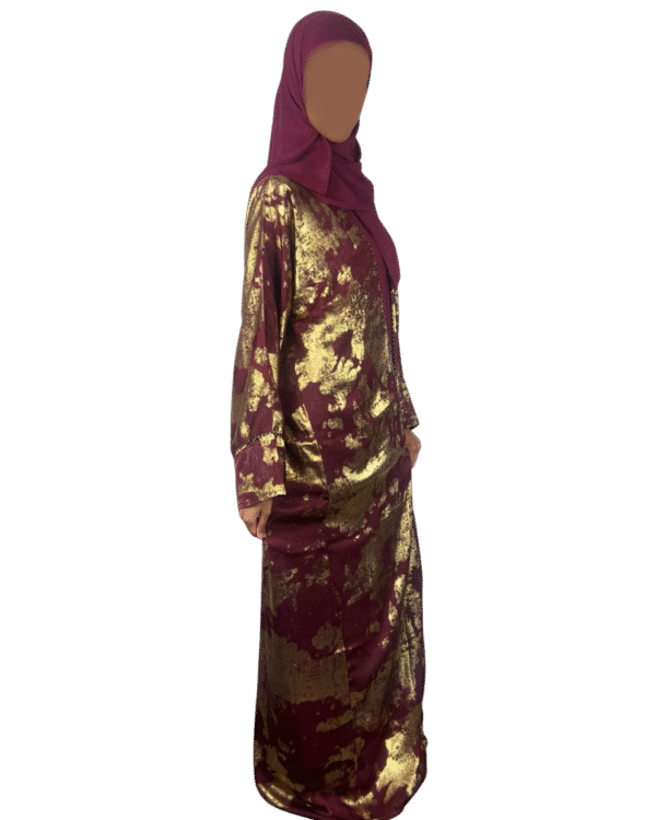 Metallic Satin Abayas