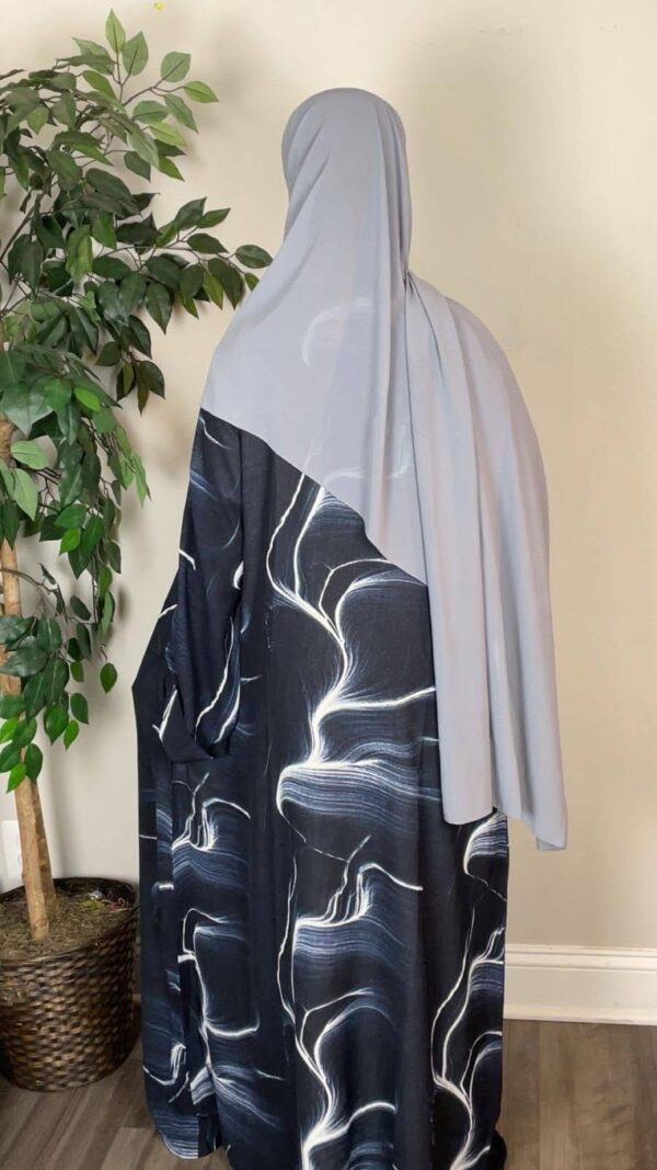 unnamed (51) 3 Pieces Chiffon open Abayas