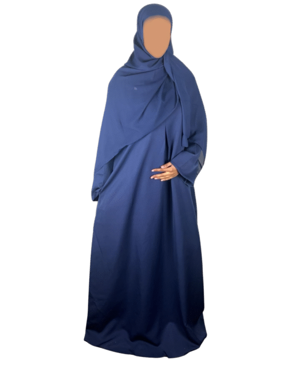 Satin Finish Crepe Abaya Wide Sleeve
