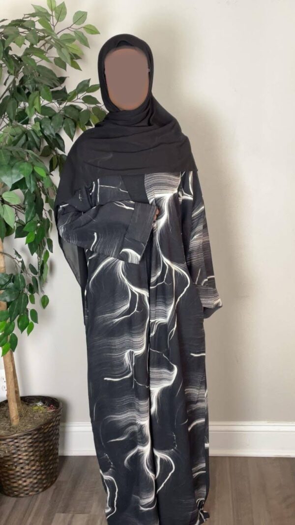 unnamed (52) 3 Pieces Chiffon open Abayas