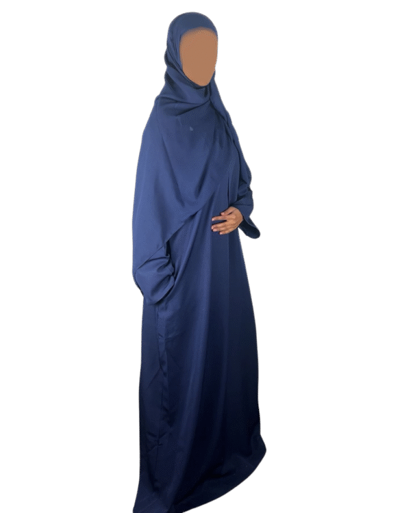 Satin Finish Crepe Abaya Wide Sleeve