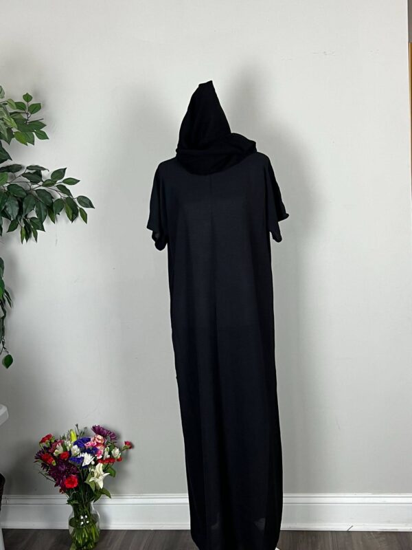 Brown  Metallic Satin Abayas